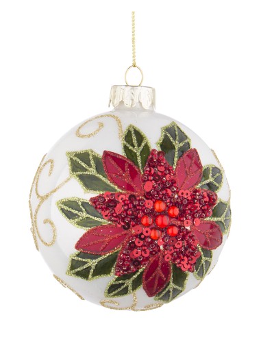 SFERA 0934351 VETRO POINSEZIA 8CM su TreG Ingrosso