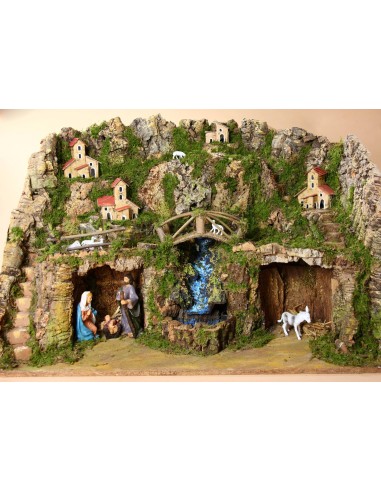 PRESEPE 84333 C/LUCI 60X34X44CM su TreG Ingrosso