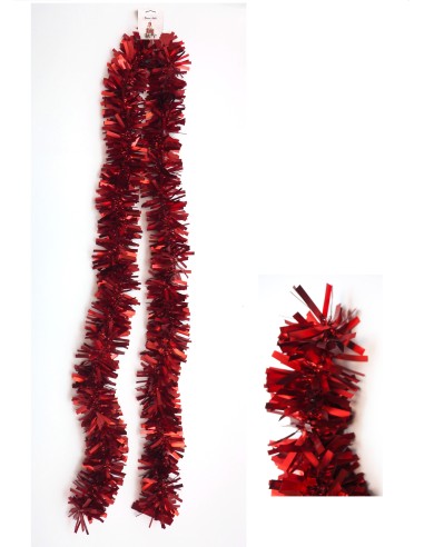 FILO DECORATIVO ALBERO 200CM ROSSO SATINATO su TreG Ingrosso