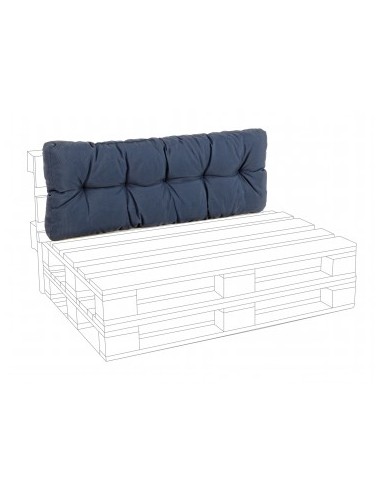 CUSCINO SCHIENALE PALLET POLY230 DENIM BLU su TreG Ingrosso