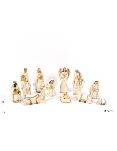 NATIVITÀ SET 11 FIGURE 18CM su TreG Ingrosso