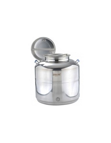 BIDONE EUROPA IN ACCIAIO INOX 15 LT CON PREDISPOSIZIONE su TreG Ing...