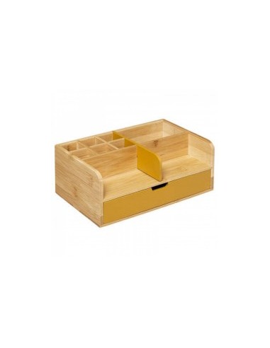 SCATOLA PORTAOGGETTI 174687C SENAPE BAMBOO su TreG Ingrosso