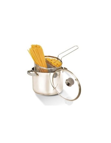 PASTARELLA DOPPIO CESTELLO LA DIVINA ACCIAIO INOX 22CM INDUZ