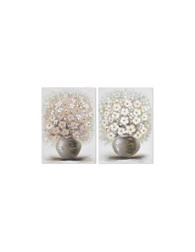 QUADRO TELA CU201713 VASO FIORI 50X70 ASSORTITO su TreG Ingrosso