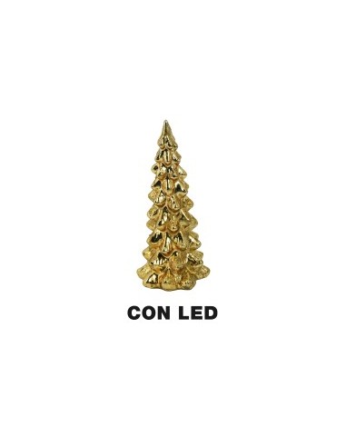 ALBERO VETRO 13X31,3CM ORO su TreG Ingrosso