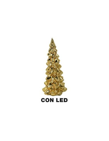 ALBERO VETRO 9,5X20,5CM ORO su TreG Ingrosso