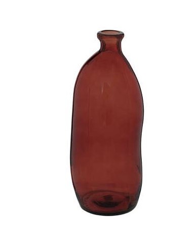 VASO 155686I VETRO RICICLATO AMBRA 13X35CM