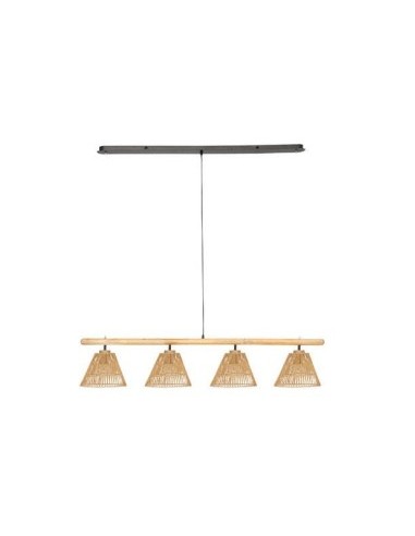 LAMPADARIO 195357 4 LUCI 132X25X29CM LEGNO/METALLO