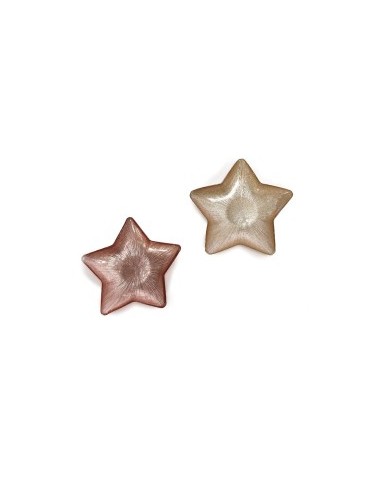 PIATTO STELLA ANGLE VETRO 23,5CM COLORI ASSORTITI su TreG Ingrosso