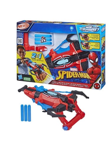 NERF F7852 SPIDERMAN BLASTER 2IN1