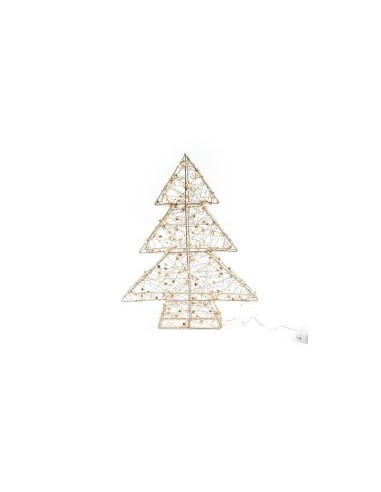 ALBERO DIAMONDS METALLO 40X32X6CM CON LUCI LED su TreG Ingrosso