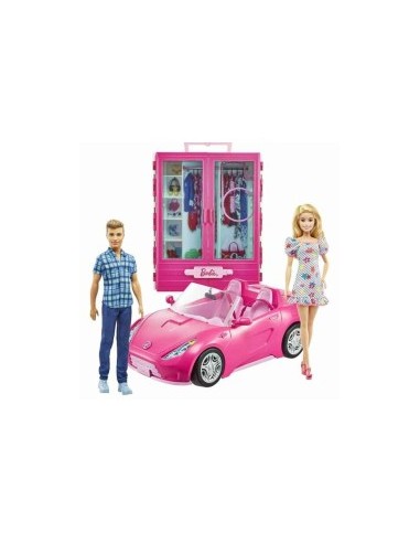 BARBIE GVK05 COPPIA BAMBOLE+ARMADIO+AUTO