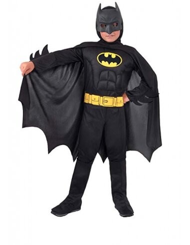 BATMAN 11671 COSTUME C/MUSCOLI TG 8-10 ANNI