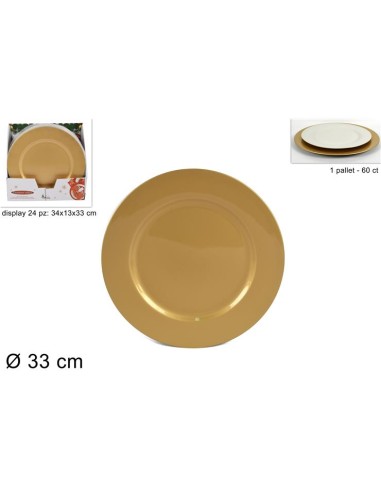 SOTTOPIATTO 84961 33CM ORO