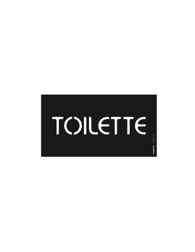 PITTOGRAMMI TOILETTE 8X15 NERO su TreG Ingrosso