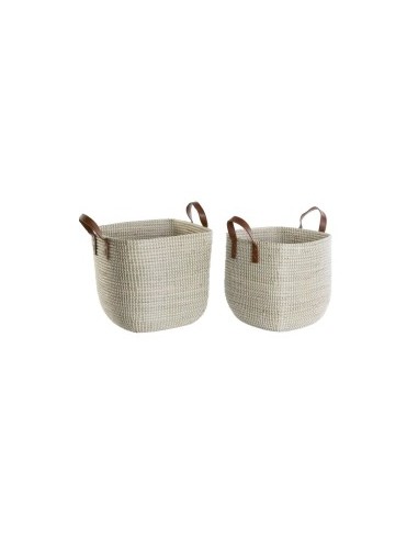 CESTA DC207563 2 MIS CORDA 42X42X45CM CON COPERCHIO