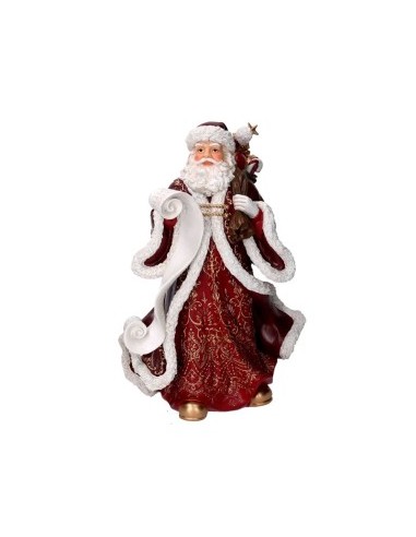 BABBO NATALE RESINA ROSSO H38,5CM