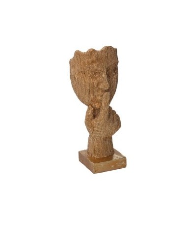 STATUA 854418 RESINA BUSTO ORO 8X8X26CM