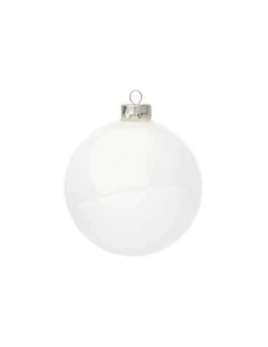 SFERA VETRO 10CM BIANCO LUCIDO su TreG Ingrosso