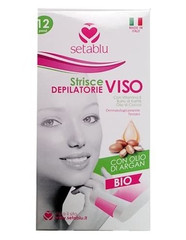 CF 12 STRISCE 16760 DEPILAT.VISO ARGAN/CERA API