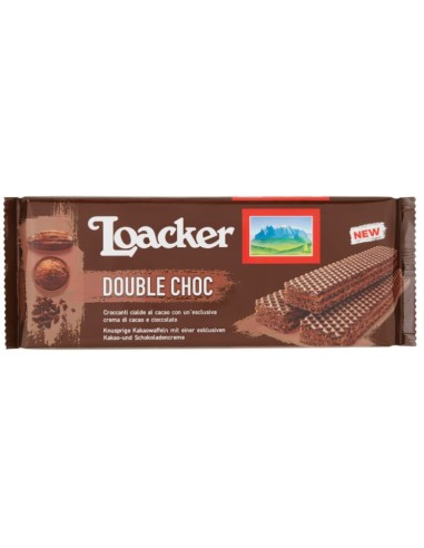 LOACKER WAFER DOUBLE CHOCOLATE 175GR