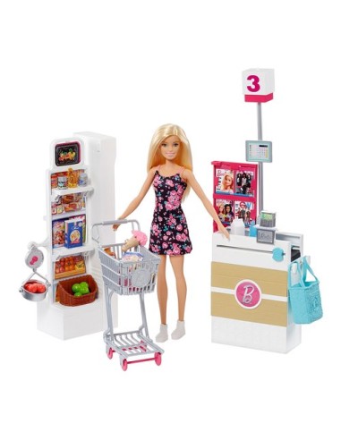 BARBIE FRP01 SUPERMERCATO CON BAMBOLA MATTEL