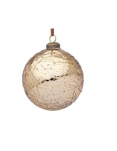 SFERA 0970310 VETRO GLACIATE 10CM ORO