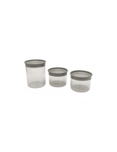 SET 3 BARATTOLI GRIGIO OPACO GUZZINI 27408133