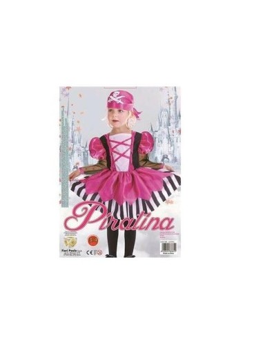 COSTUME 61395.3-4 PIRATINA FUXIA 3/4 ANNI