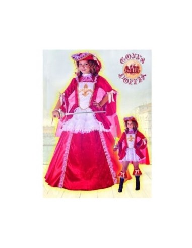 COSTUME 26325.9-11 PRINCIPESSA MOSCHETTIERE 9/11 ANNI