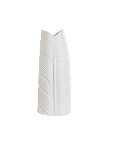 VASO JR211549 FOGLIA BIANCO 21X10X50CM PORCELLANA