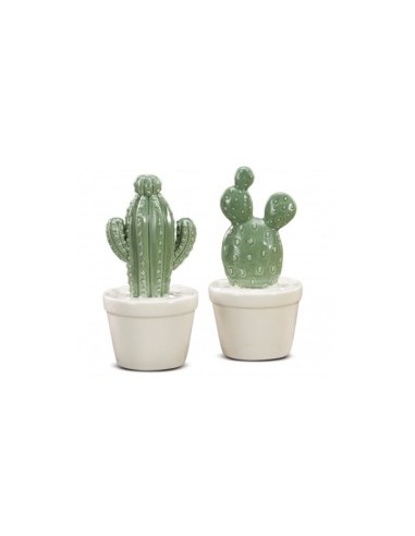 DEC CACTUS 46668 CERAMICA 8X15CM ASSORTITO su TreG Ingrosso