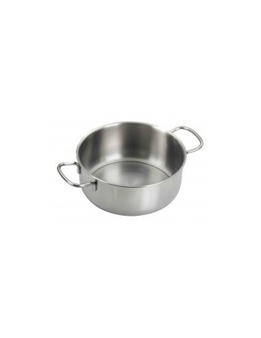 ECOLINE CASSERUOLA 2 MANICI 32 CM IN ACCIAIO INOX PINTI su TreG Ing...