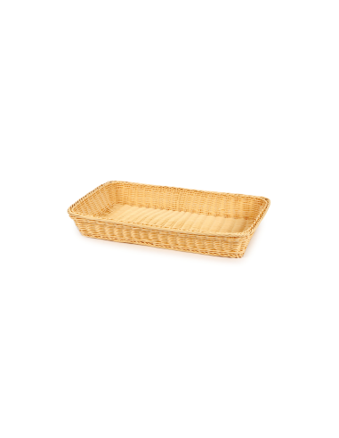 CESTINO PANE RETTANGOLARE IN RATTAN SINTETICO CM 53X32,5 ILSA su Tr...