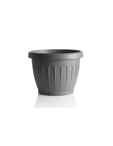 VASO TERRA D 25 CM GRIGIO su TreG Ingrosso