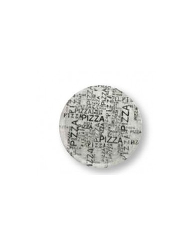 PIATTO PIZZA NAPOLI WHITE BLACK 33CM su TreG Ingrosso