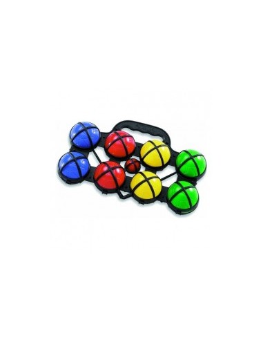 CONFEZIONE DA 8 BOCCE PLASTICA COLORATE D 8 CM su TreG Ingrosso