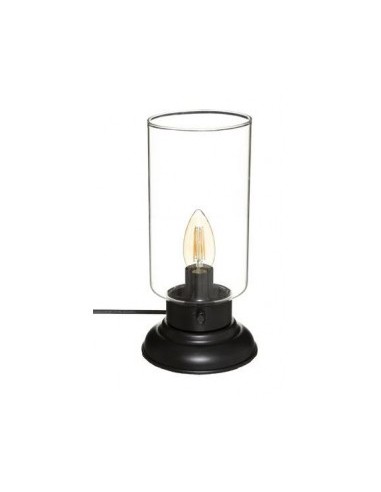 LAMPADA 181943 VETRO/METALLO 26CM NERO su TreG Ingrosso