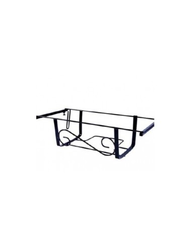 FIORIERA BALCONE 60CM NERA REGOLABILE su TreG Ingrosso