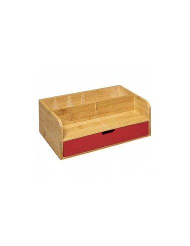 SCATOLA PORTAOGGETTI 174687E ROSSO BAMBOO su TreG Ingrosso