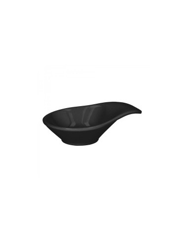 SHOW PLATE COPPETTA FINGER FOOD 11,5X8CM NERO su TreG Ingrosso