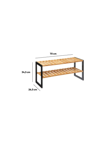 SCARPIERA 167879 BAMBOO 70X26X35CM 2 PIANI su TreG Ingrosso