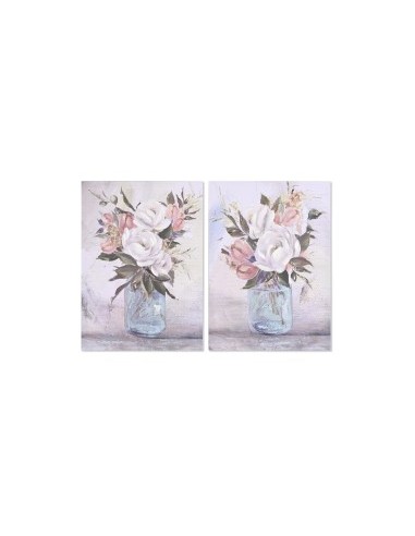 QUADRO TELA CU201712 VASO FIORI 50X70CM ASSORTITO su TreG Ingrosso