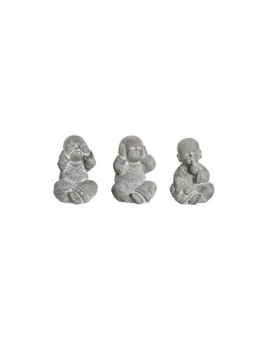 FIGURA BUDDHA FD206076 CEMENTO ASSORTITO 6,5X6,5X9,5CM su TreG Ingr...