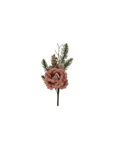 FIORE TESSUTO ROSA 12X42CM su TreG Ingrosso