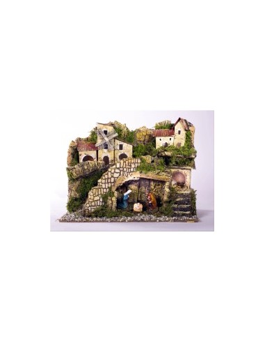 PRESEPE 82438 C/NATIVITA'28X15X20 C/LUCI su TreG Ingrosso