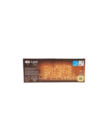 SCRITTA LUMINOSA NOEL 59689 MICROLED BIANCO CALDO su TreG Ingrosso