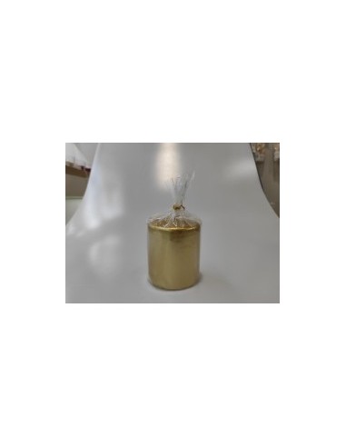 CANDELA PILLAR LUCIDA ORO 8X7CM su TreG Ingrosso