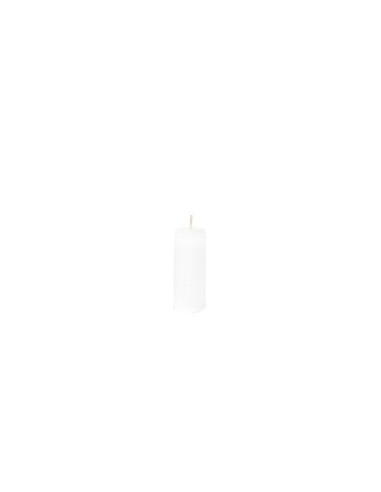 CANDELA PILLAR LUCIDA 10X4CM BIANCO su TreG Ingrosso